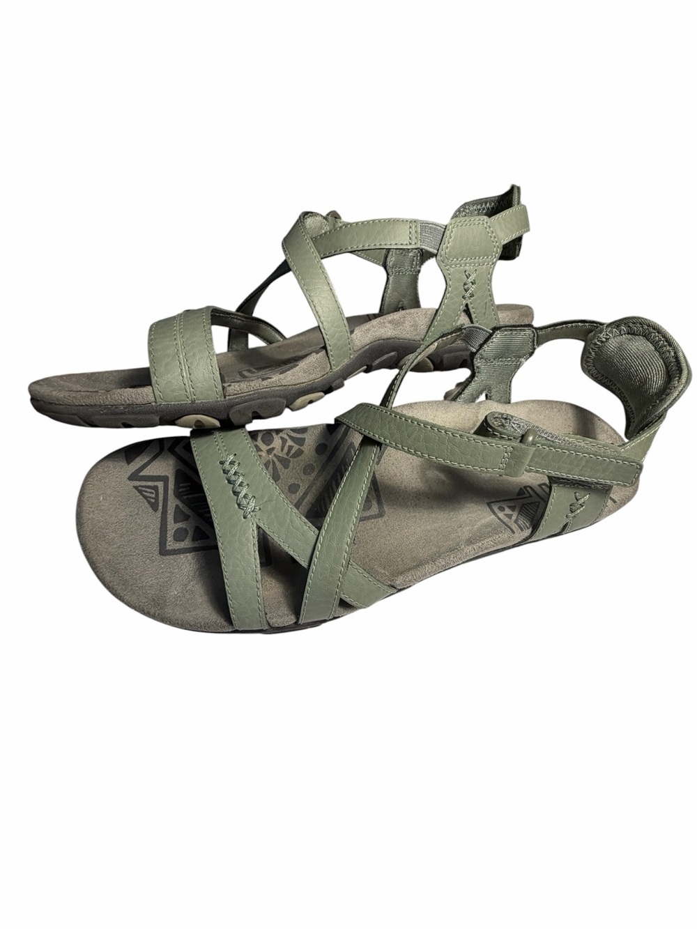 Merrell Blue Dove Green Cross-Strap Casual Sandals Sz 7 - Picture 6 of 13